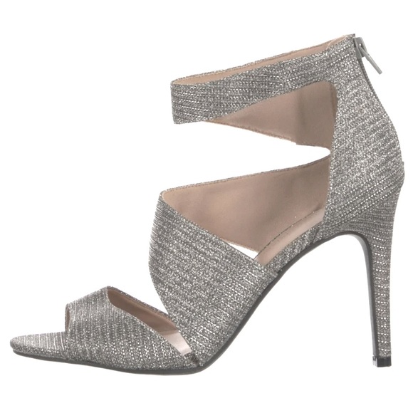 Christian Siriano Special Occasion Heels with Silver Sparkles. Size 8.5 - Picture 2 of 13